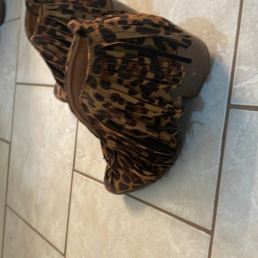 Leopard booties